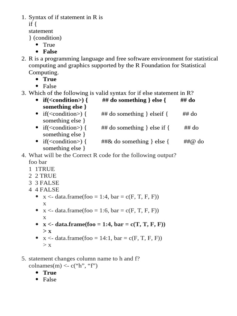 R quiz pdf