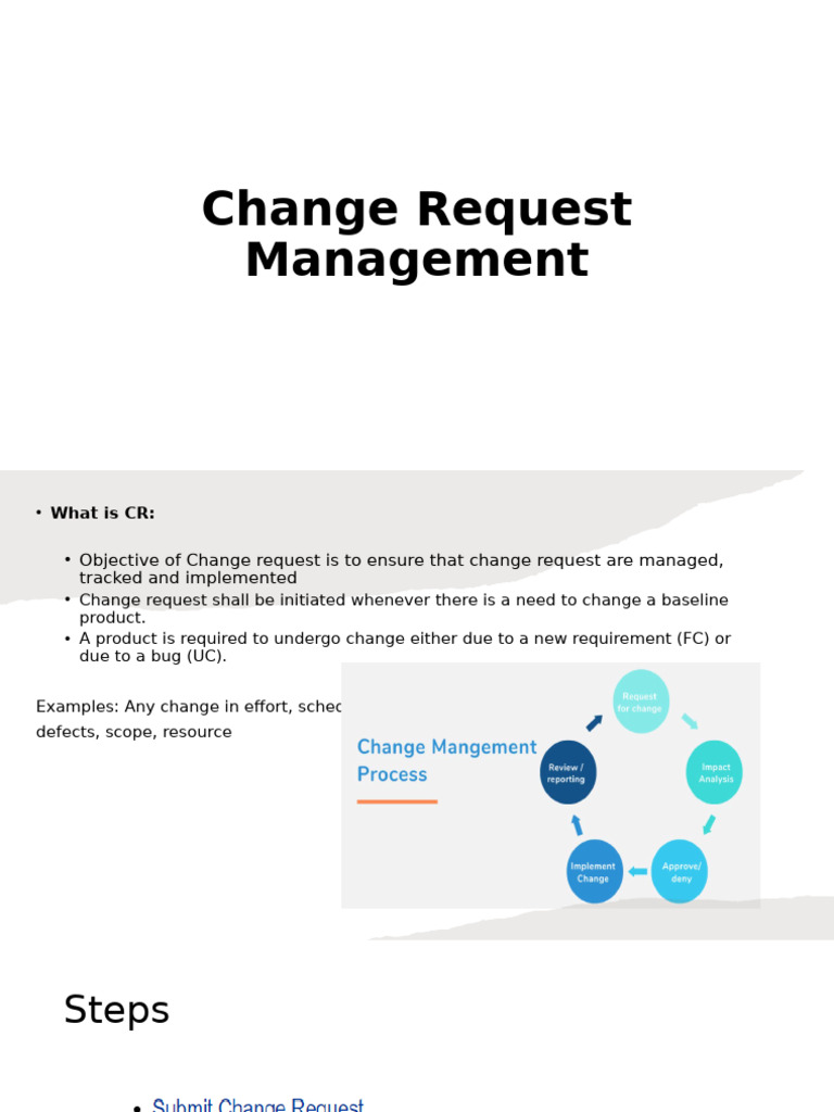 Change Request Management Process Guide | PDF
