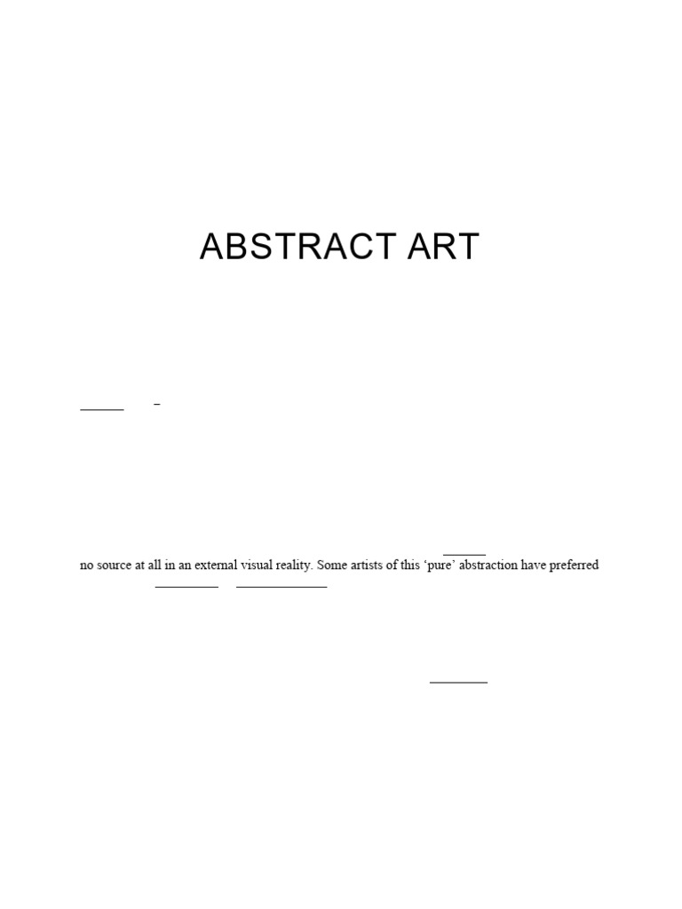 art work | PDF | Abstract Art | Symbolism (Arts)