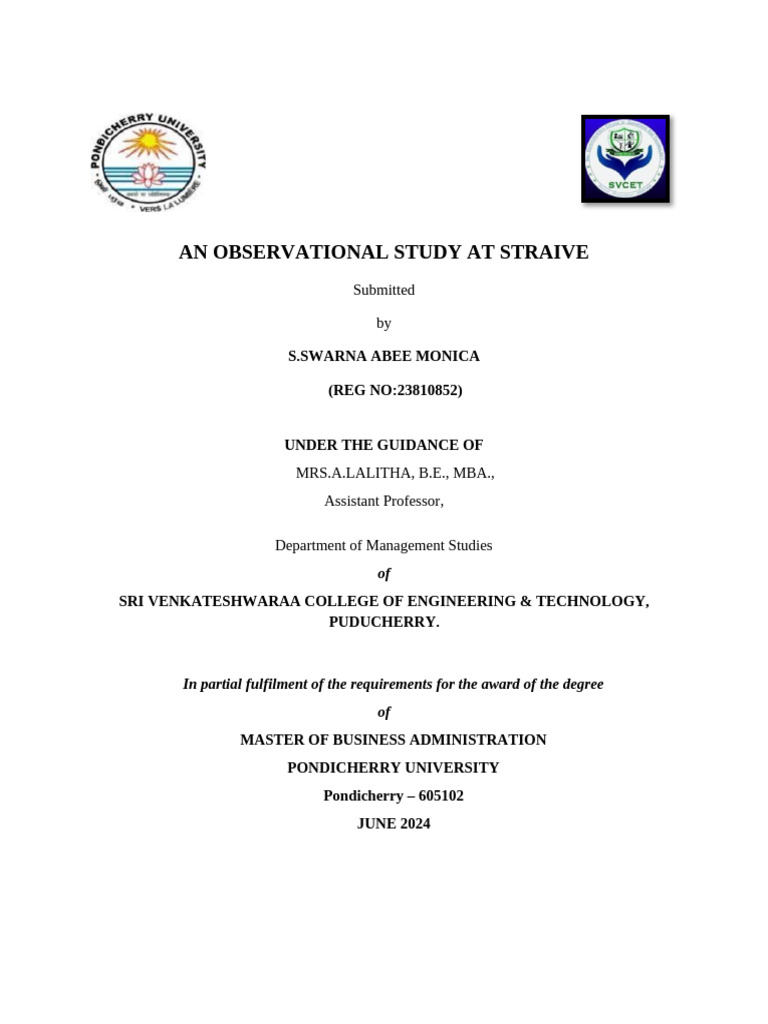 MBA Student's HR Study at Straive | PDF | Qualifications | Titles