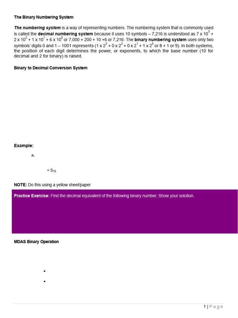 Cpp Binary Number System