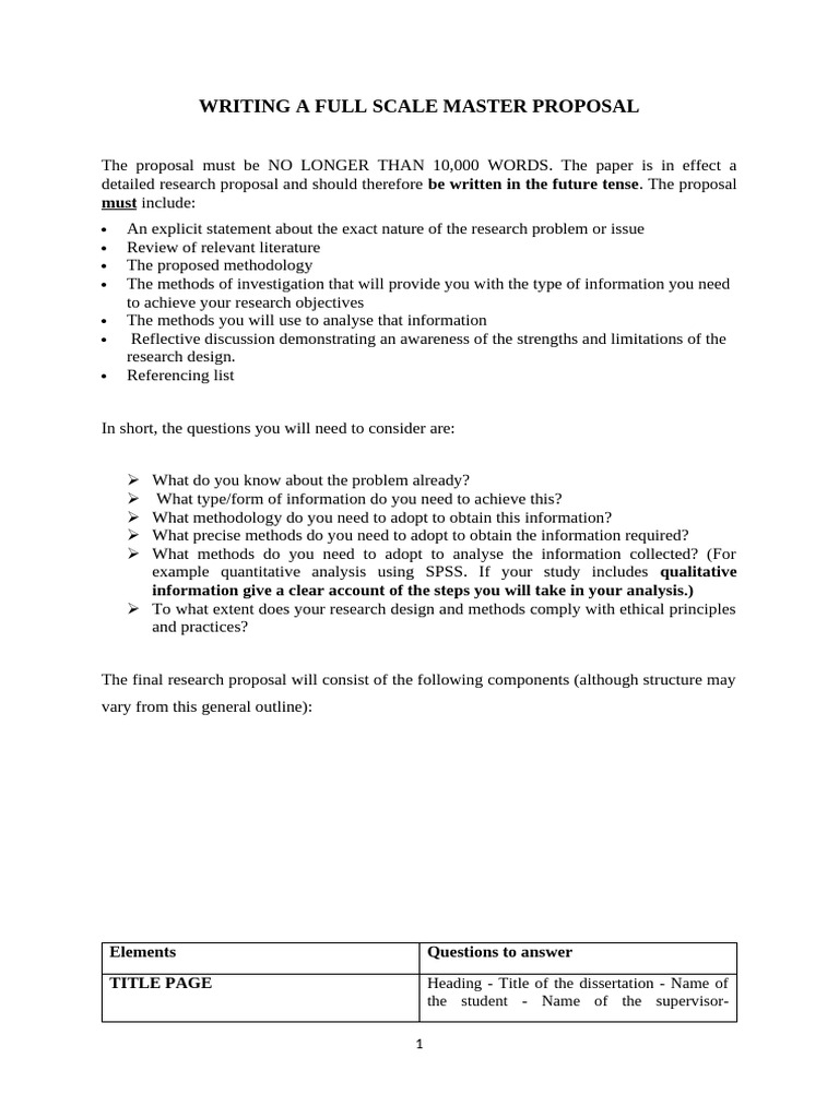 Master Proposal Writing Guide | PDF | Methodology | Knowledge