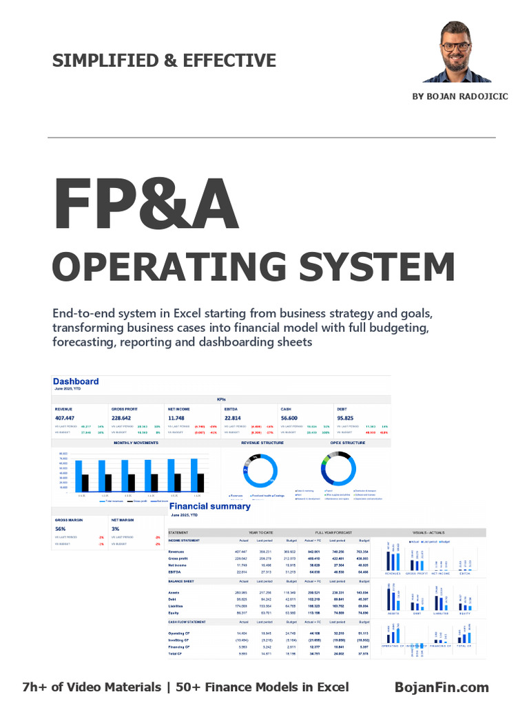 Excel FP&A System Overview | PDF | Budget | Strategic Management