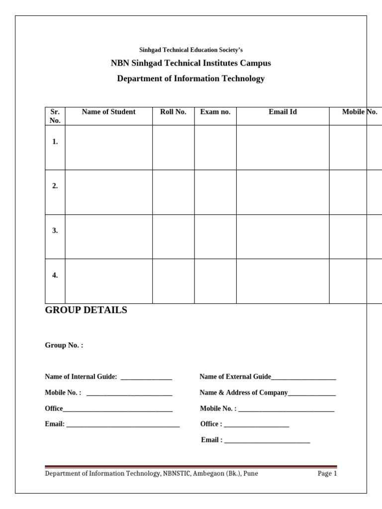 IT Project Documentation Template | PDF | Engineering | Information