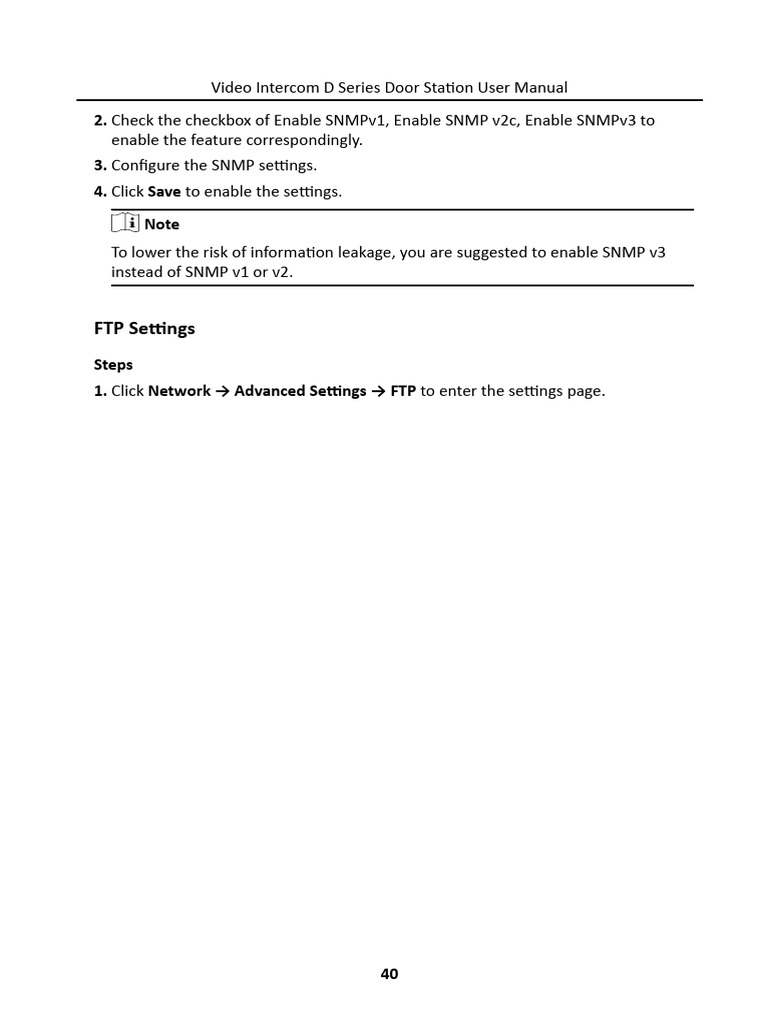 Configure SNMP and FTP Settings Guide | PDF | Video | File Transfer ...