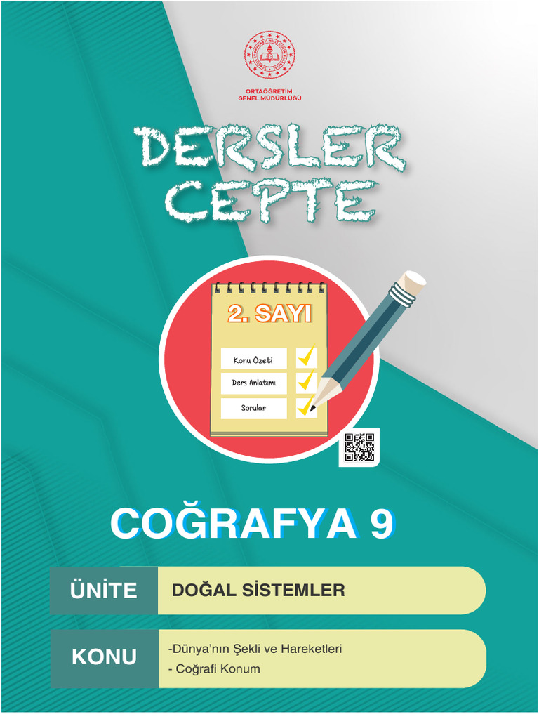 9.sinif Cografya Dogal Sistemler Cografi Konum Ders Notu | PDF