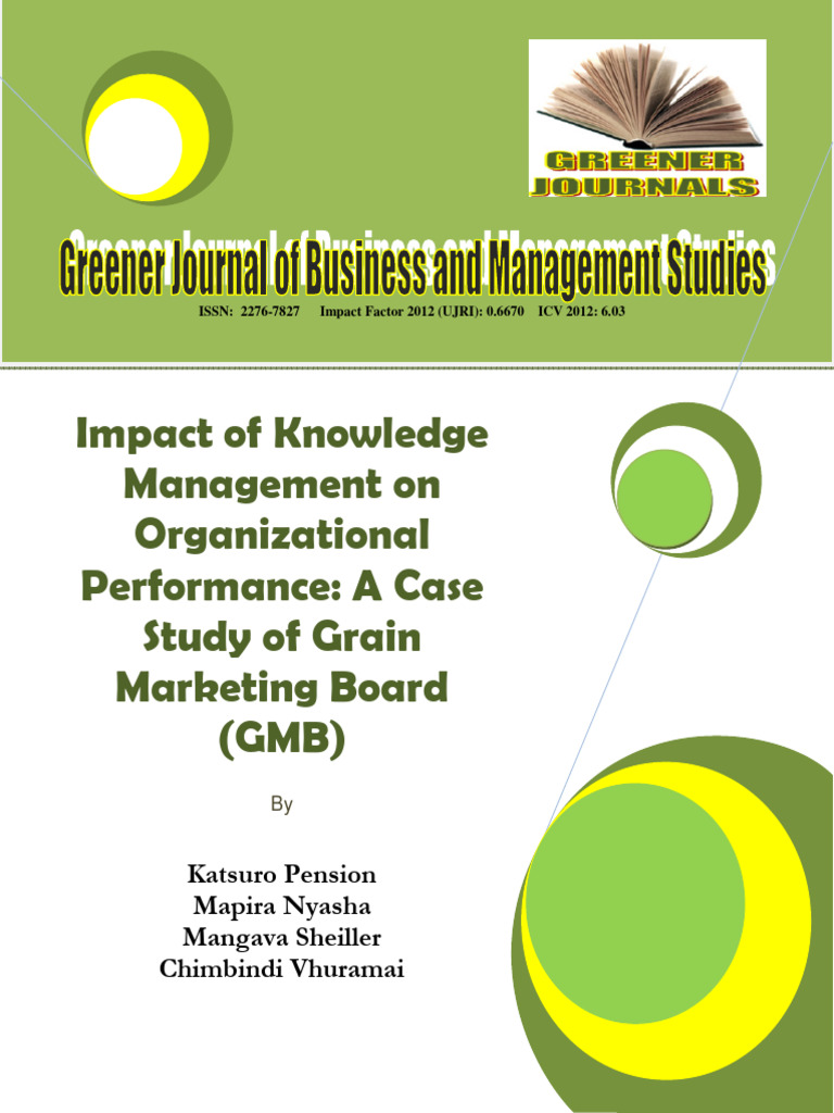 Impact of Knowledge Managment On Orgnaizational Performance | PDF ...