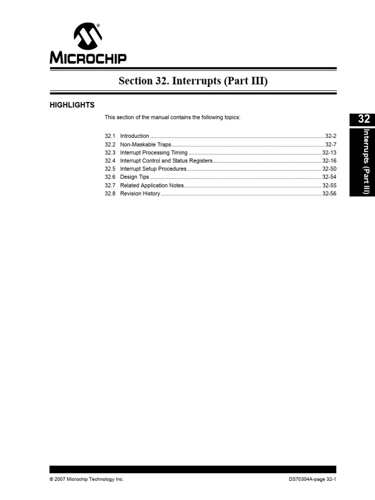 Section 32 interrupts part iii highlights pdf central