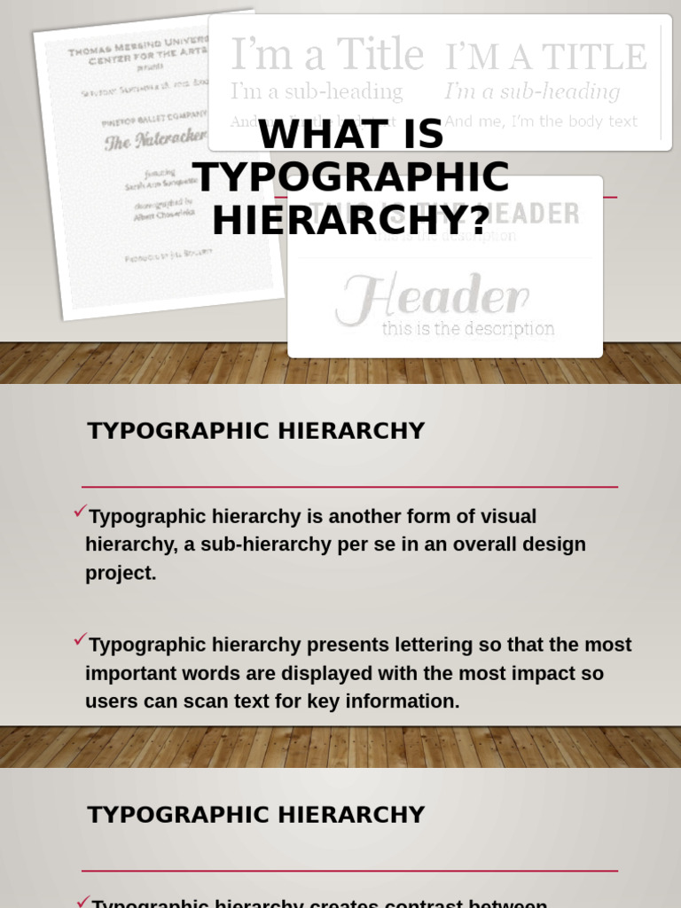 Understanding Typographic Hierarchy | PDF | Typography | Communication ...