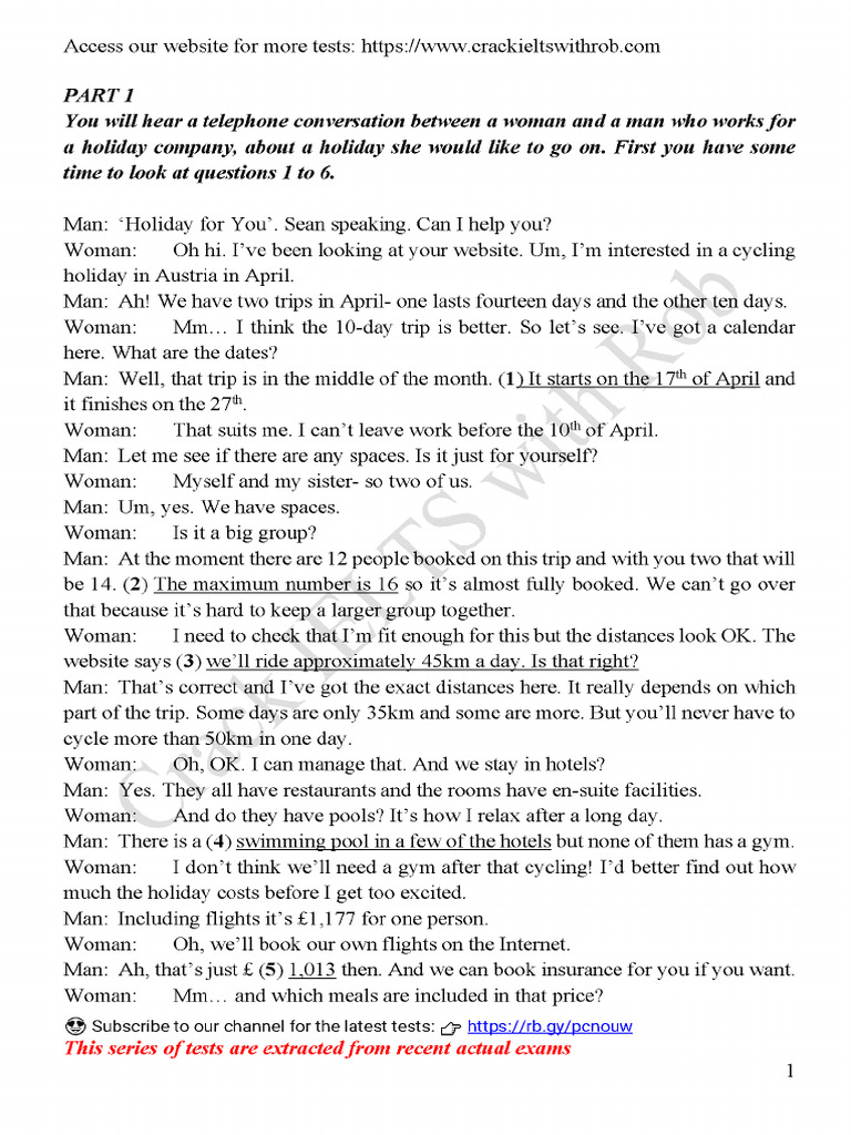 Test 2 - Tapescript | PDF