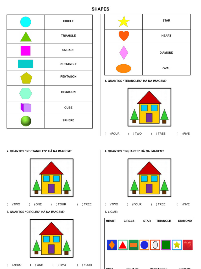Shapes Identification Quiz | PDF