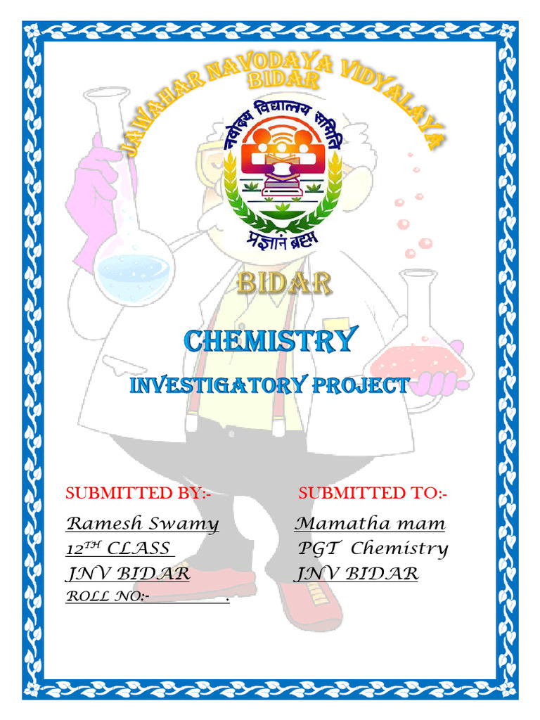 Ramesh Chemistry Project | PDF | Electrode | Redox