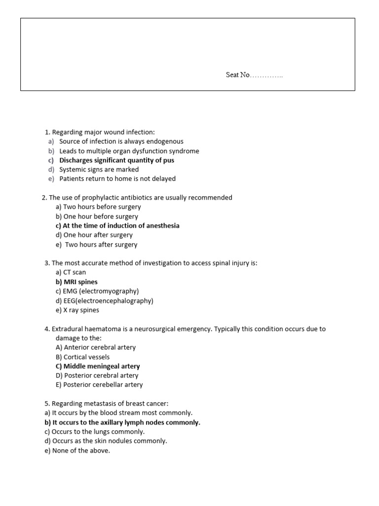 Preprof Final Year Surgery 2017 Copy-1-1 | PDF | Large Intestine ...
