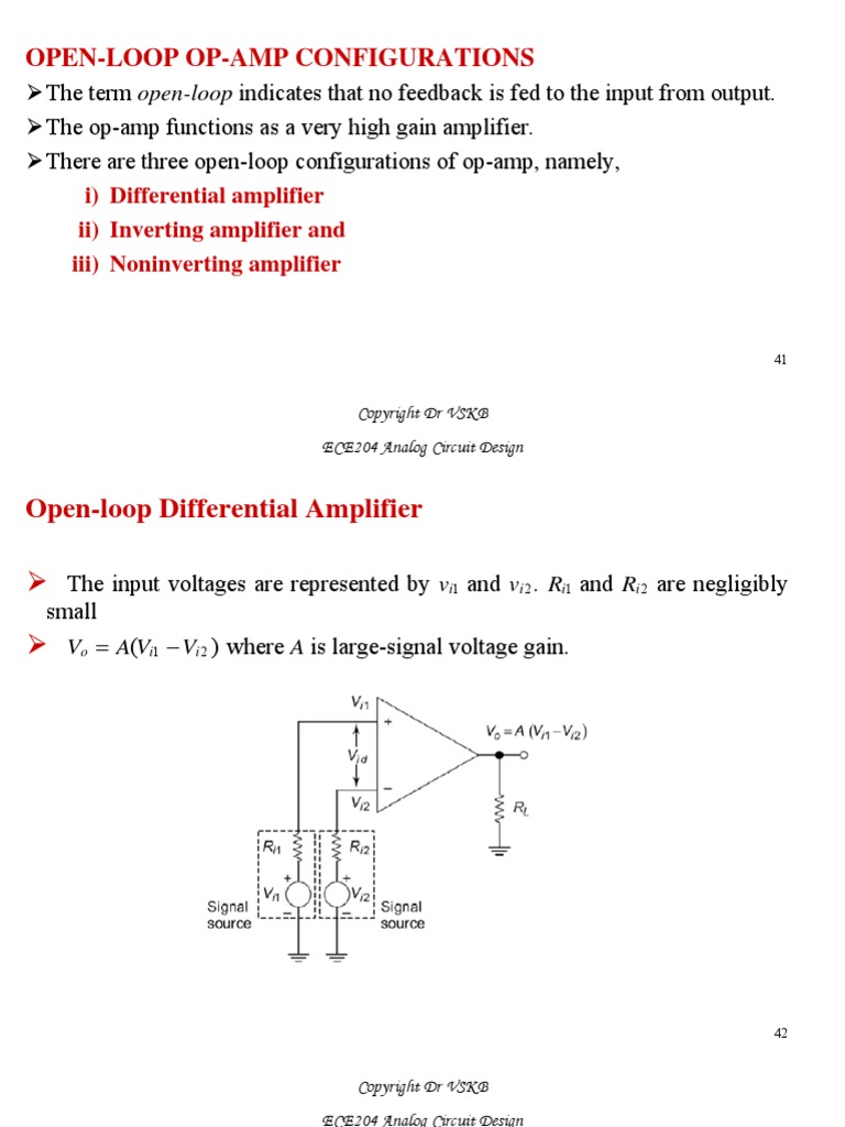 Applications of OP AMP Circuit Diagram