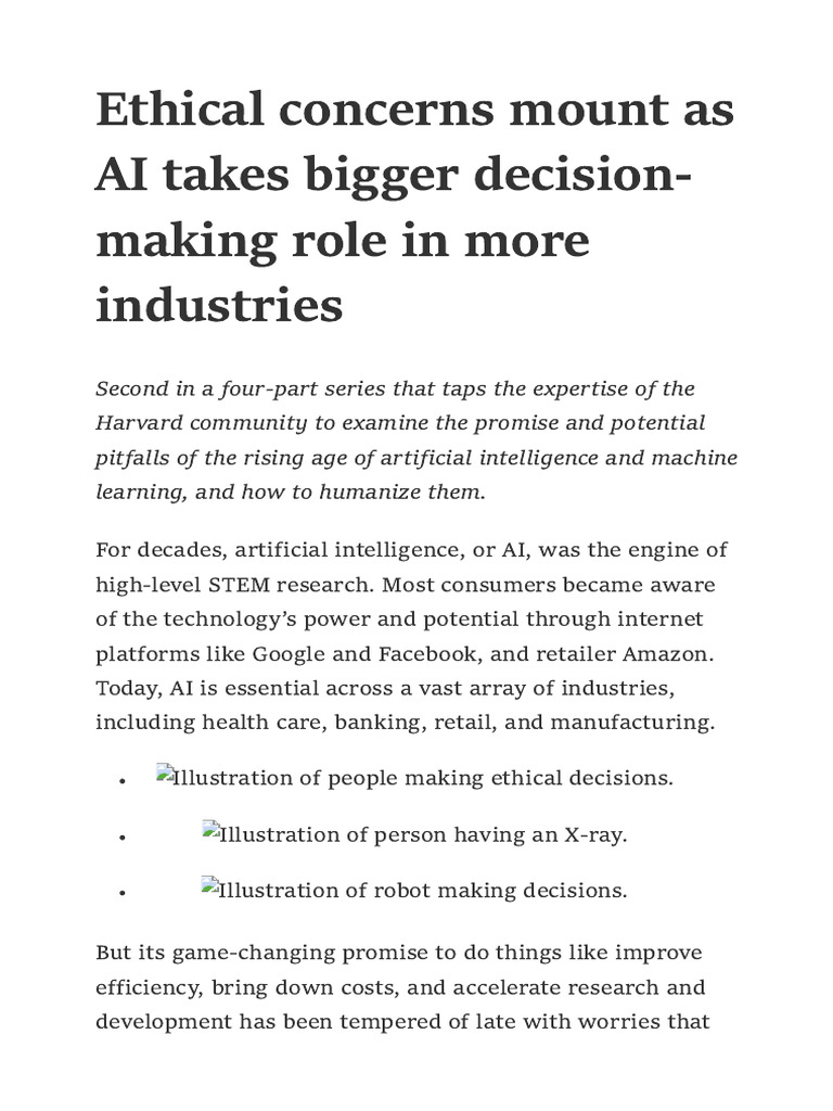 Ethical Implications of AI in Society | PDF | Artificial Intelligence ...