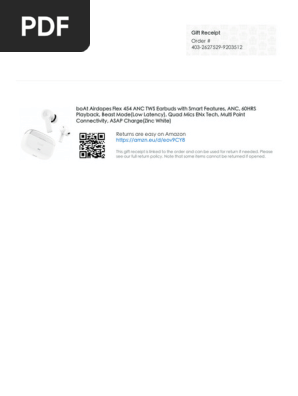 Amazon Gift Receipt