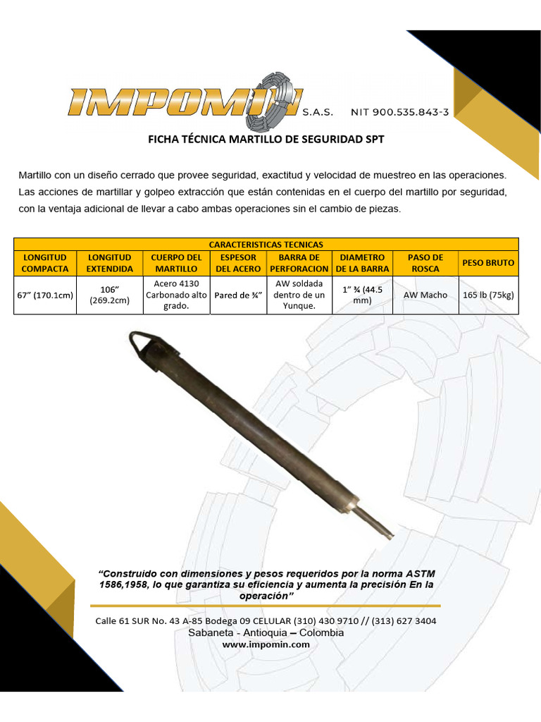 FT Martillo De Seguridad SPT PDF
