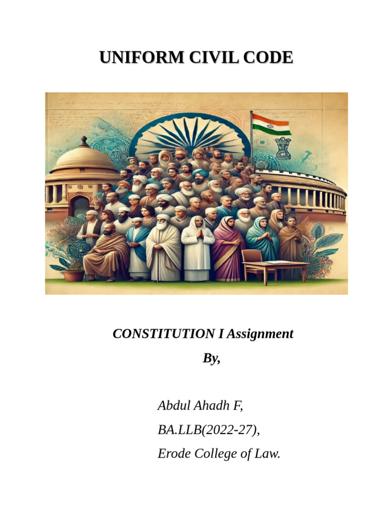 Understanding the Uniform Civil Code | PDF | Human Rights | Identity ...