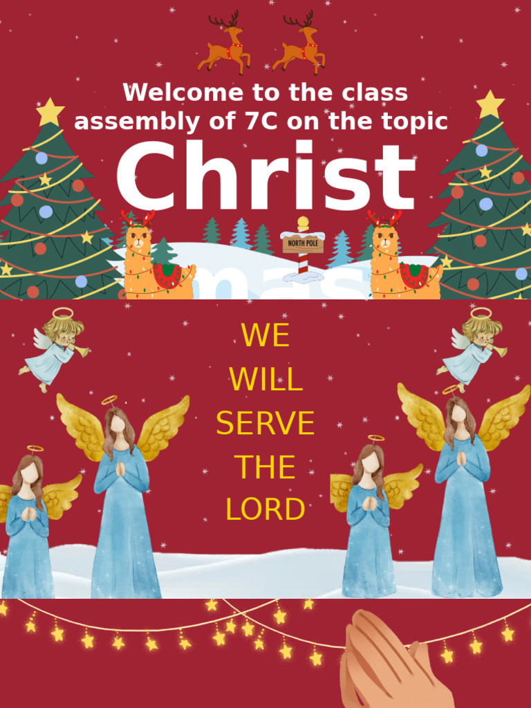 Welcome To The Class Assembly of 7c | PDF | Cooking, Food & Wine