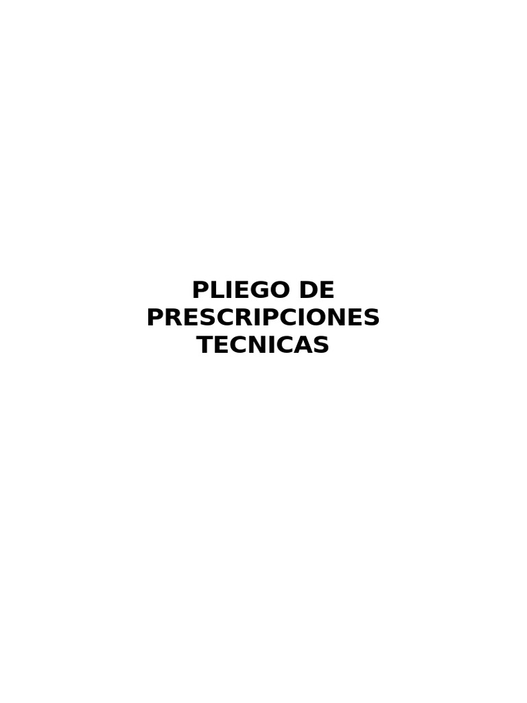 Pliego De Prescripciones Tecnicas PDF Hormig n La Carretera