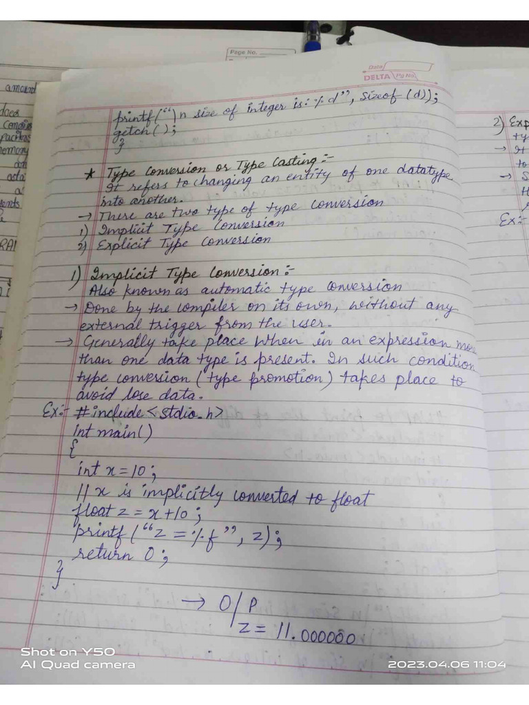 C Programming Notes | PDF