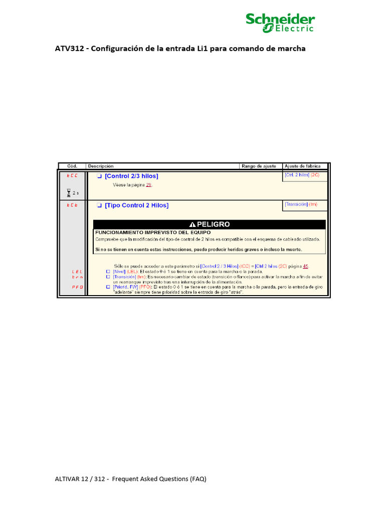 Configuración de entrada Li1 en ATV312 | PDF | Informática