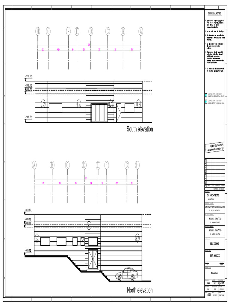 Architectural Elevations Drawing 201 | PDF | Engineering | Design