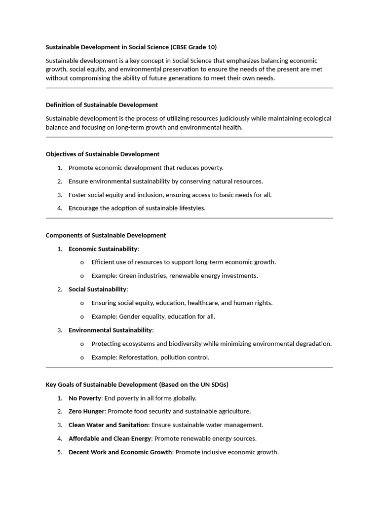 Sustainable Development in Social Science | PDF | Sustainability ...