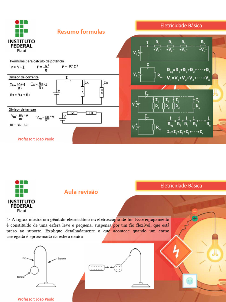 Fundamentos de Eletricidade e Cálculos | PDF | Circuitos em série e em ...