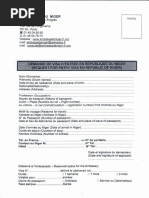 Demande de Carte Consulaire Guinée | PDF | Mission diplomatique | Passeport