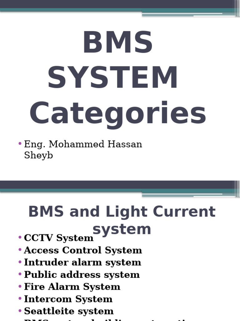 BMS System | PDF | Access Control | Security Alarm