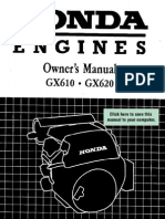 Honda GX610 Owners Manual