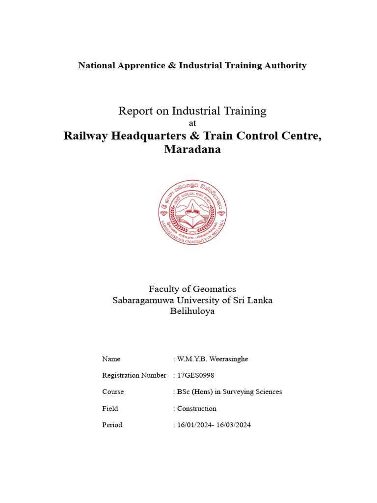 INDUSTRIAL TRAINING REPORT FOR CIVIL ENGINEERING DIPLOMA PDF visual data 7