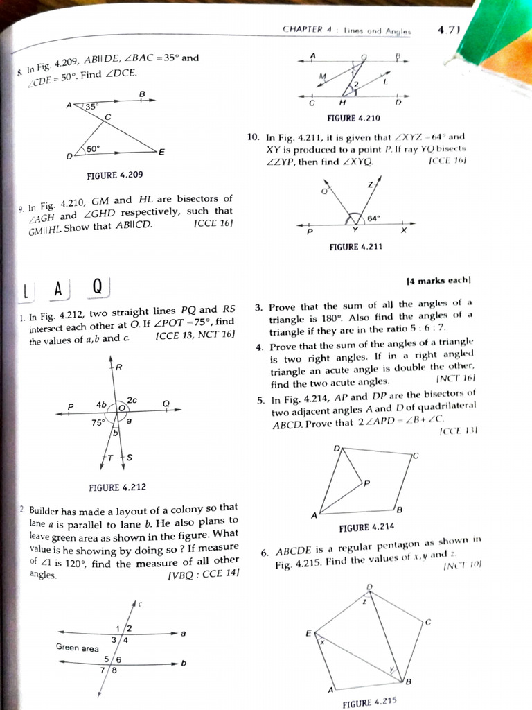 Geometry Problems on Angles and Triangles | PDF | Triangle | Elementary ...