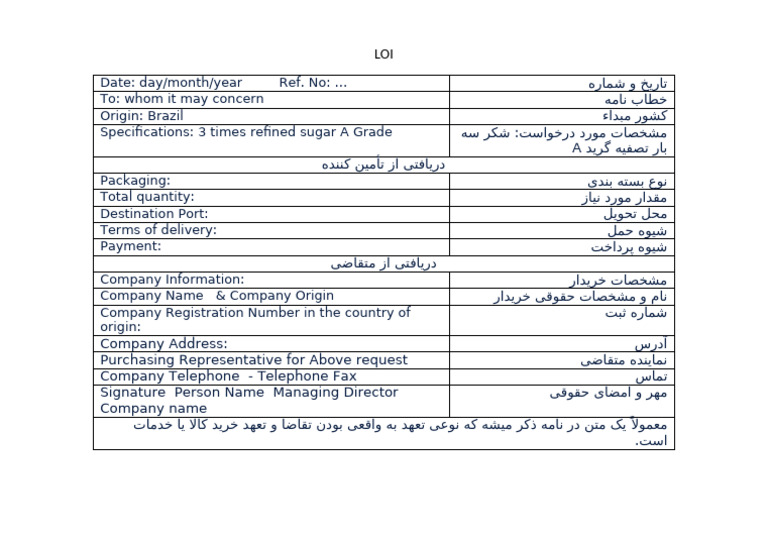 LOI | PDF