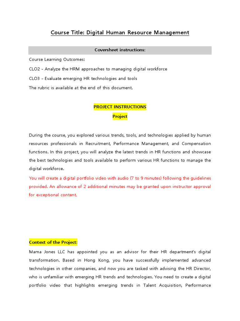 Digital HR Management Trends & Tools | PDF | Human Resources | Human ...