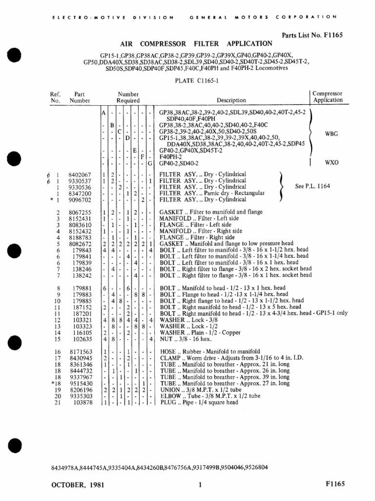 Locomotive Air Filter Guide | PDF