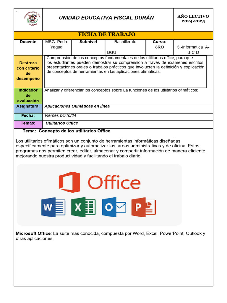 Aplicaciones | PDF | Microsoft Office | Software de la aplicacion