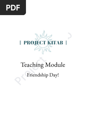 Project Kitab Teaching Module - Friendship Day Copy