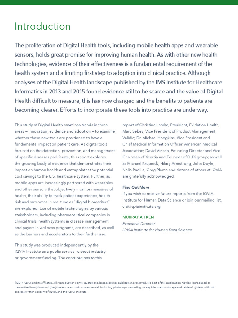 Digital Health Tools: Trends and Impact | PDF | Monitoring (Medicine ...