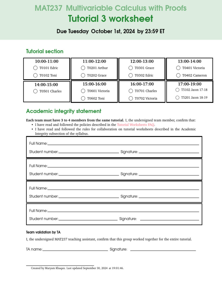 mat237-t3 | PDF | Mathematics | Mathematical Logic
