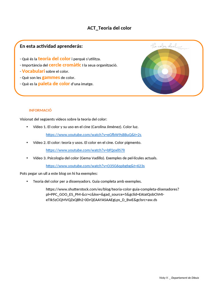 ACT DA1 Teoria Del Color | PDF
