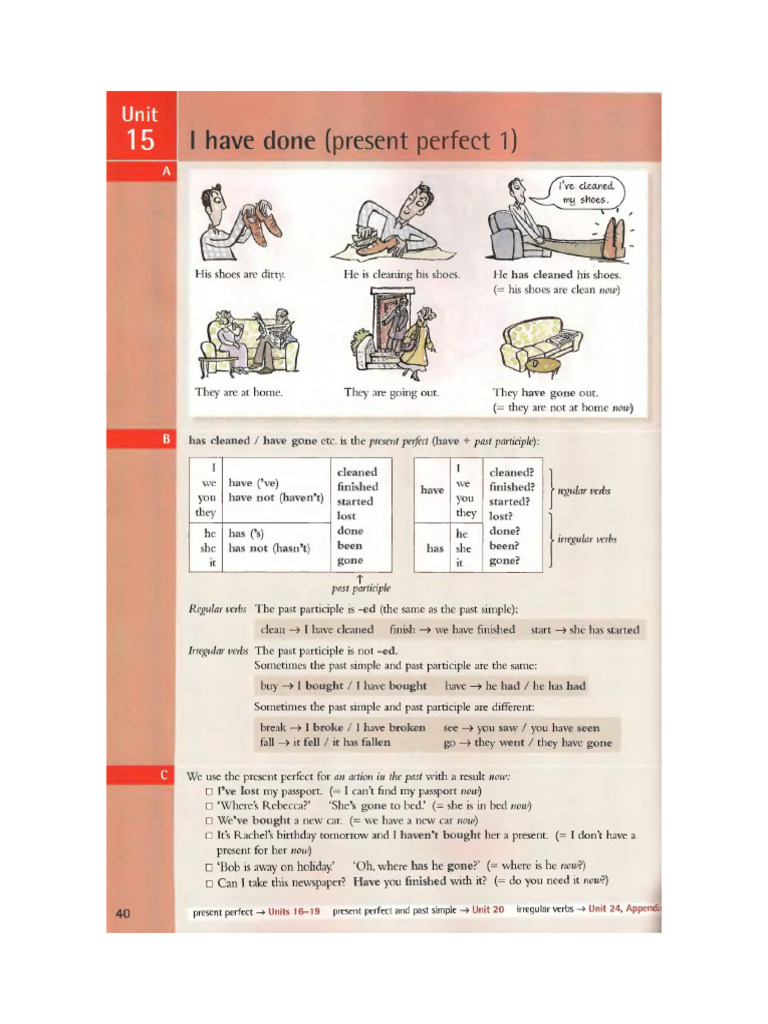 Present Perfect Practice Exercises | PDF