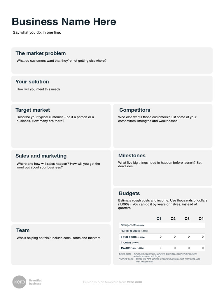 Comprehensive Business Plan Template | PDF | Economies