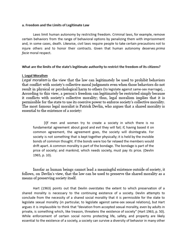 Philosophy of Law Notes 5 | PDF | Crimes | Crime & Violence