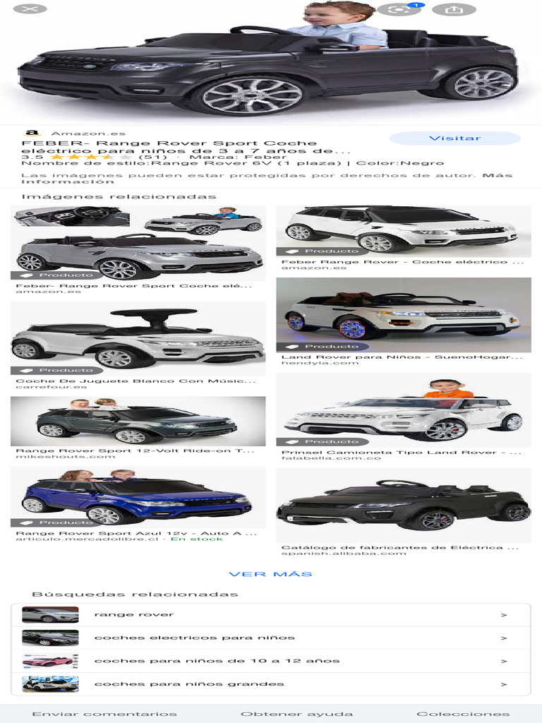 Coche eléctrico Feber Range Rover 6V | PDF
