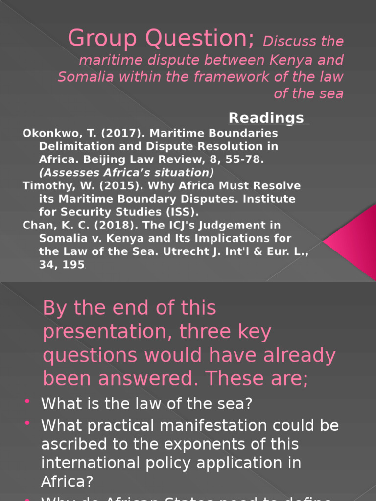 Law of The Sea Presentation Template I | PDF | Territorial Waters ...
