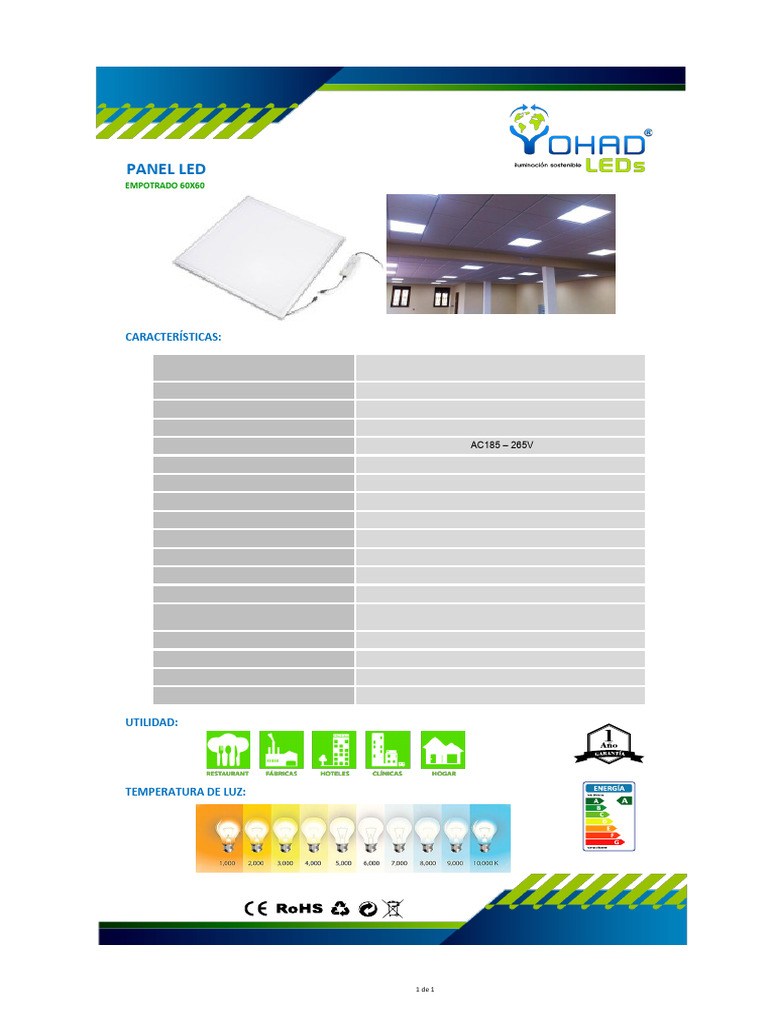 Panel 60x60 60w | PDF