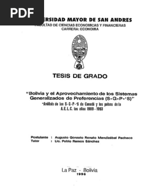 aya  Universidad Mayor de San Andres: 