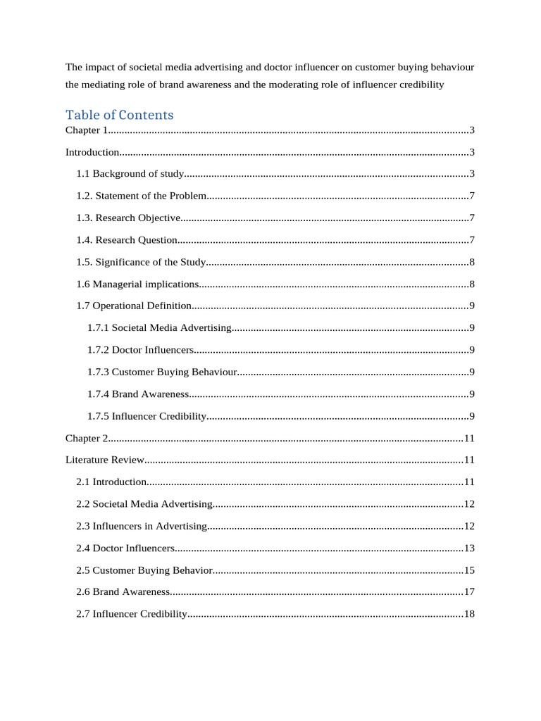 The Impact of Social Media Marketing and Doctor Influencers On Consumer ...